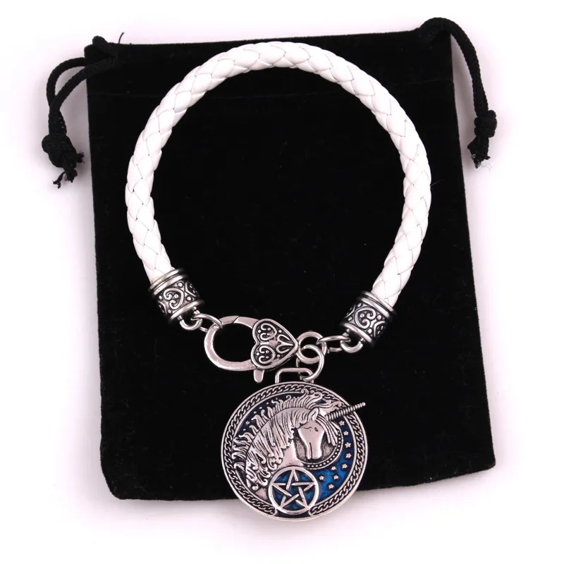 Female Male Jewelry Bracelet Mythical Animal Unicorn And Pentacle With Fashion Enamel Religions Amulet Provide Dropshipping | Украшения и