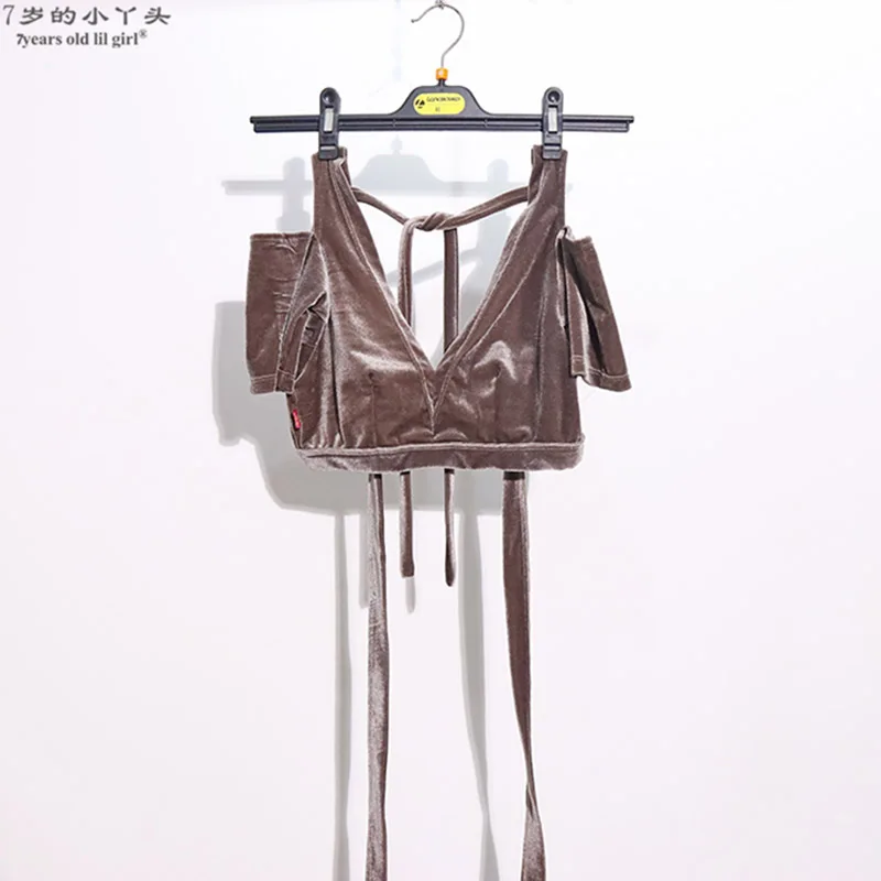 АТС чоли бархат Жир шанс Племенной танец живота костюм короткий рукав капелька