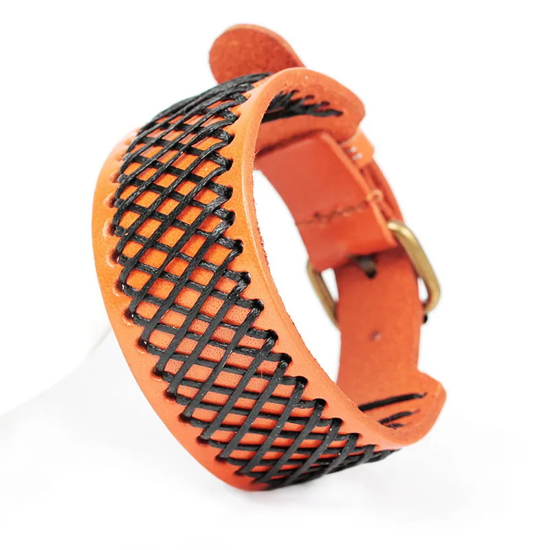 Новые модные повязки кожаные браслеты ручной вязки Модный высококачественный