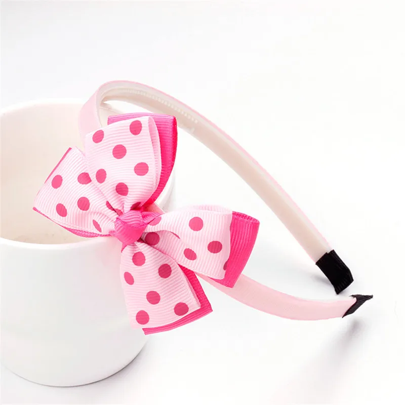 Повязка для волос с бантом девочек детская лента ярких цветов объемным ручной