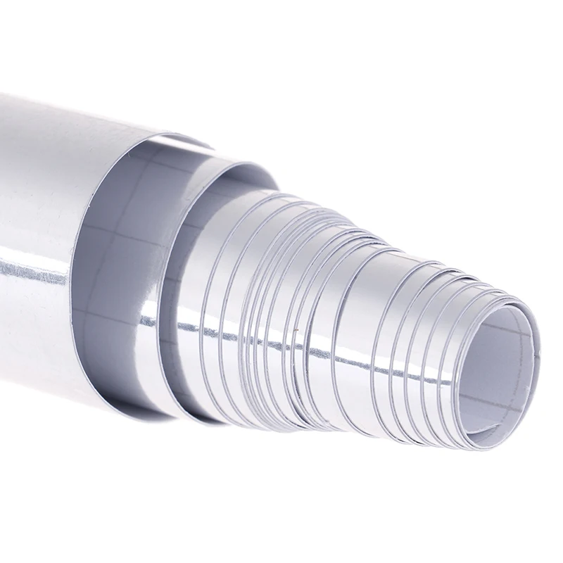 4 размера новейшая зеркальная Серебряная хромированная Гибкая Виниловая