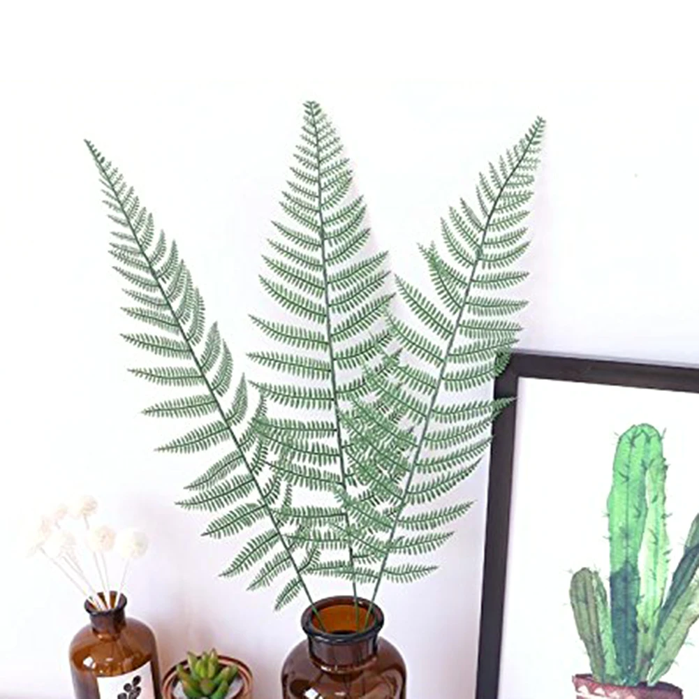 10 шт. большой пластиковый искусственный зеленый свободный хвост лист