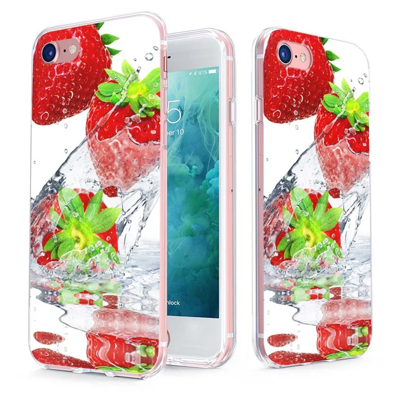 MLCRIYG мягкий телефон чехол для iPhone 6 S Plus 7 8 X TPU цветное мороженое банановый узор Fundas