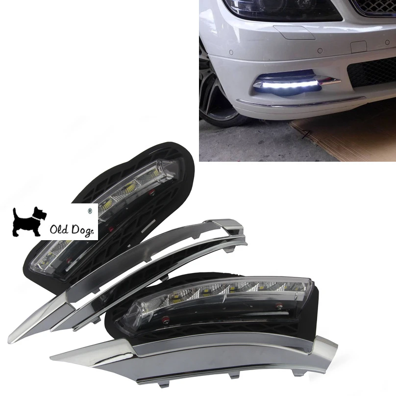 Тюнинг автомобилей моды для Mercedes Benz W204 c класса C180 C200 C250 C260 C300 2008 2010 светодиодные