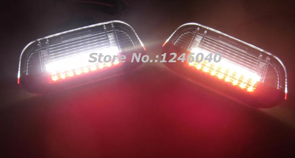 Белый/красный корпус 18LED вежливый дверной светильник для Porsche Cayenne 2011~ 958 Skoda Superb 08~ 10 Seat Alhambra 2011
