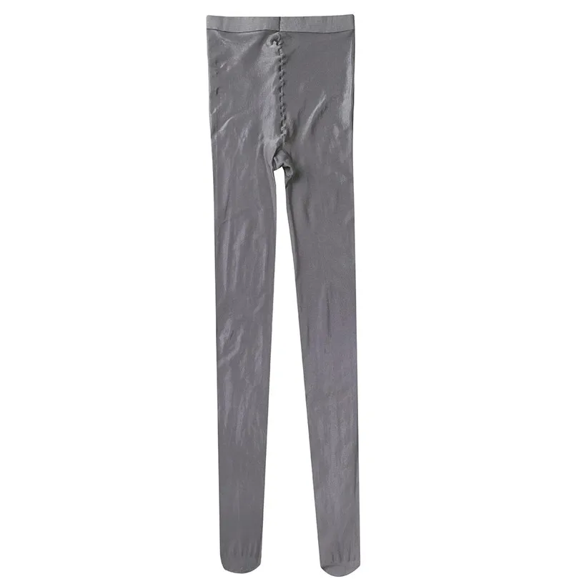 Light Gray Женские ультратонкие блестящие чулки с регулируемым верхом, блестящие чулки, тянущиеся чулки, плотные шелковые колготки - Цвет: Light Gray