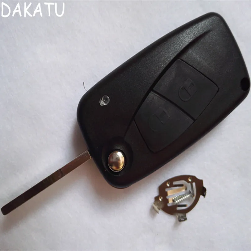 Черная пустая оболочка DAKATU для Fiat Punto Ducato Stilo Panda Flip Key 2 Button с бесплатной доставкой 5