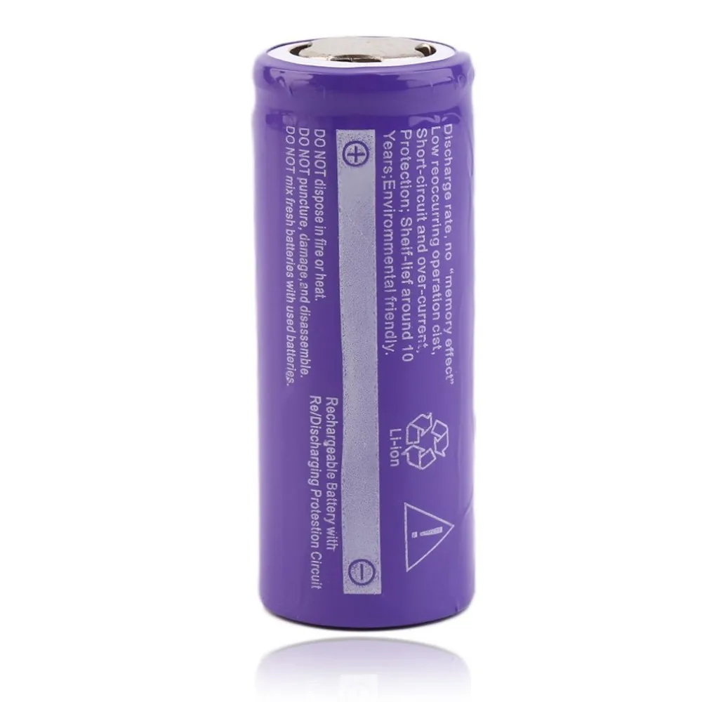 3 7 V 26650 8800mAh литий ионная аккумуляторная батарея для светодиодного фонарика