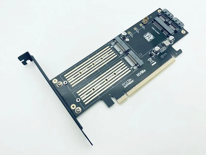 H1111Z добавить на карты SATA M.2 адаптер PCIE SSD NVME M ключ + AHCI NGFF B MSATA 3in1 переходная