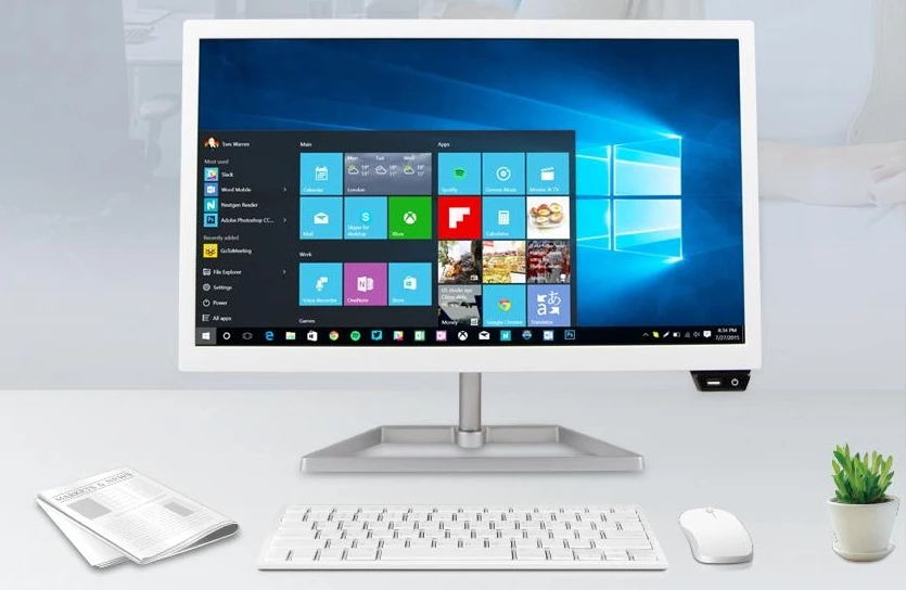 OEM 18 5 21 23 27-дюймовый ПК с CPU i3i5i7 OS все в одном настольный компьютер сенсорным