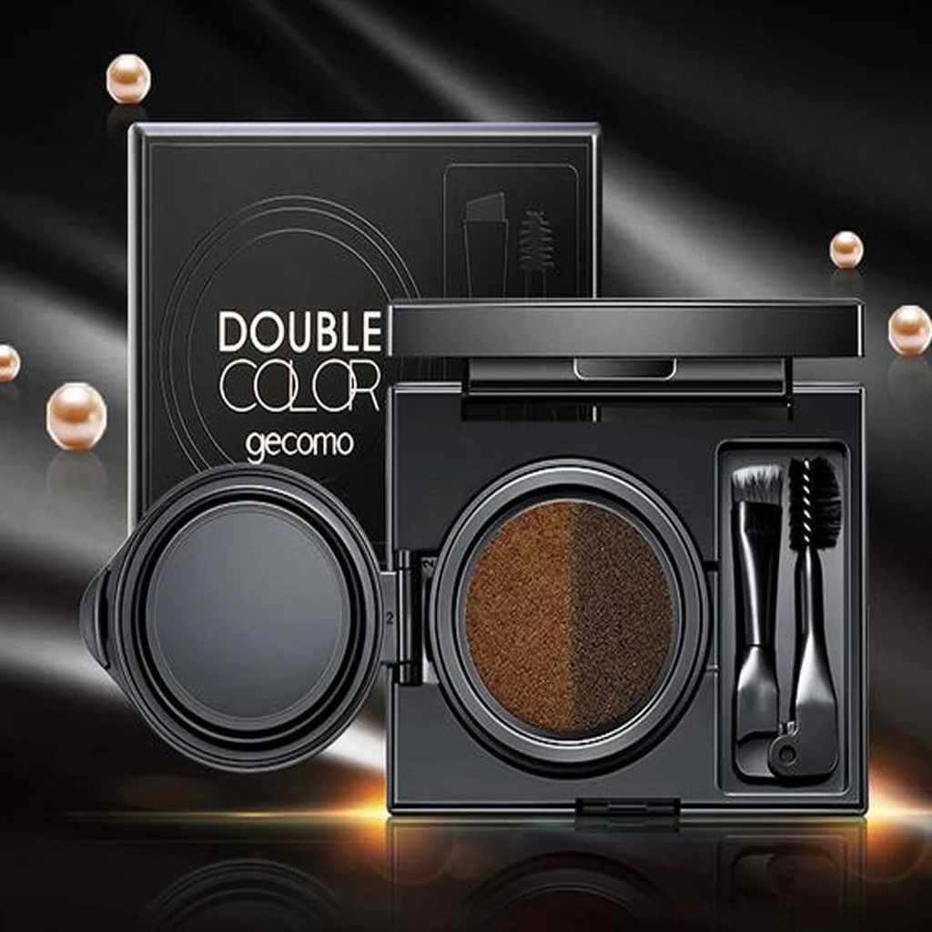

2 Colors Air Cushion Eyebrow Cream Natural Three-Dimensional Eye Brow Mascara