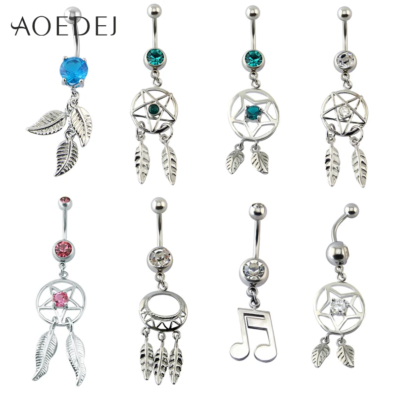 

Stylish Surgical Steel Navel Belly Button Ring With Cz Zirconia Dangling Dangle Barbell Piercing Rings Body Jewelry For Women