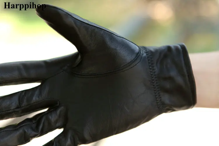 Женские утепленные перчатки из натуральной овечьей кожи на осень и зиму |