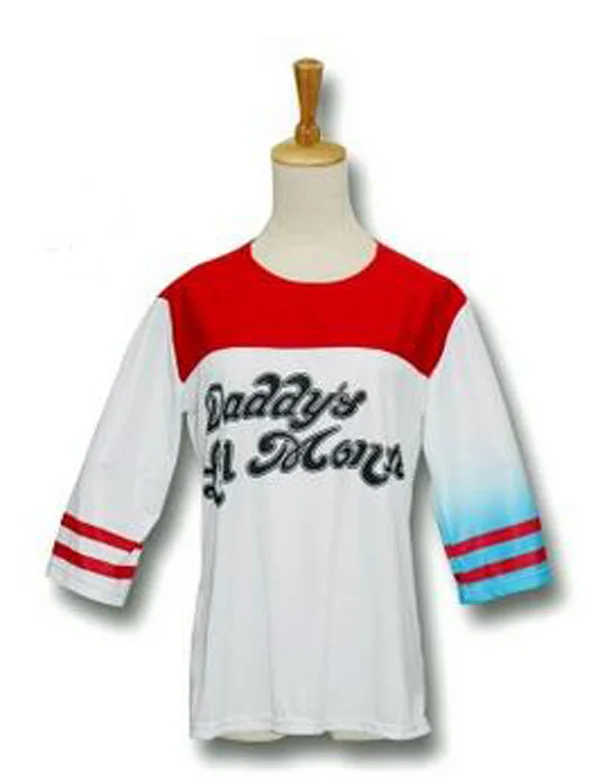 Отряд Самоубийц Харли Квин униформа косплей костюмы куртка футболка шорты