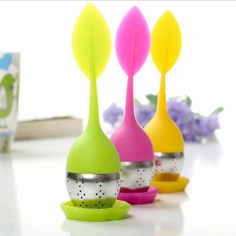 Кухонный инструмент креативный Силиконовый Фильтр для заварки листьев фильтр