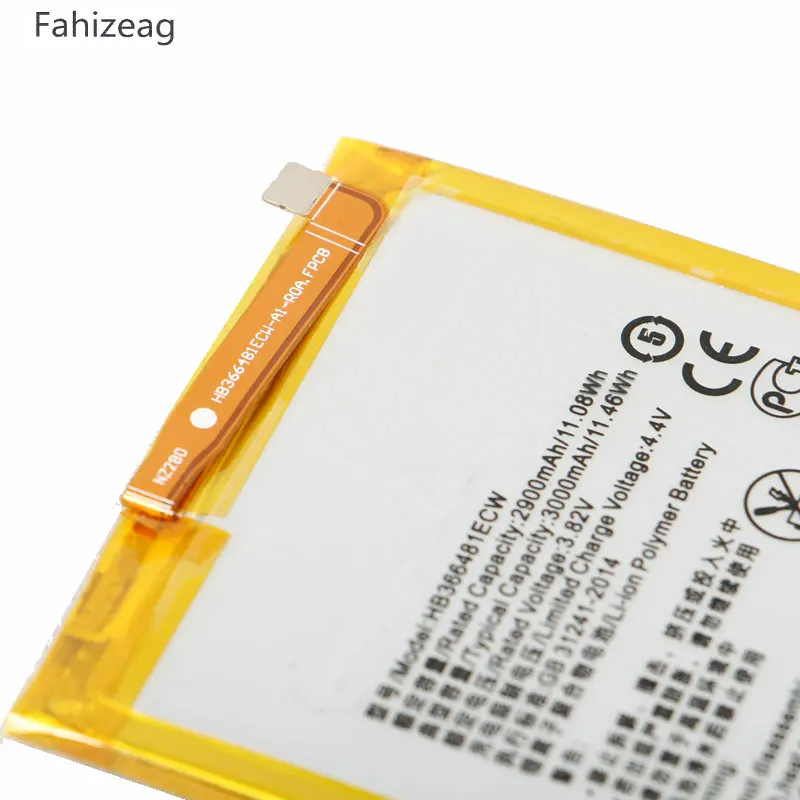 Сменный аккумулятор fahizeag 1x3000 мАч аккумуляторы HB366481ECW для Huawei P9 Lite G9 Honor 8 5C VNS-DL00 |