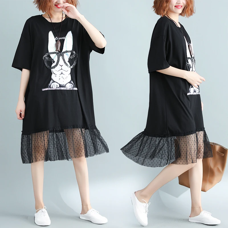 2019 New Brand Maternity Dress Woman Summer Cute Bunny Print Large Size Dresses Pregnant Clothing MD-00865 | Мать и ребенок