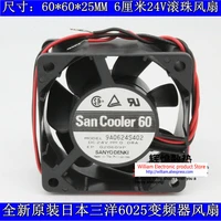 new original sanyo 9a0624s402 606025mm 6cm 24v 0 08a inverter cooling fan