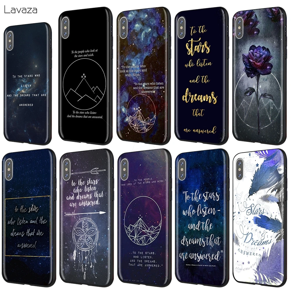Lavaza суда тумана и Фурия Сара J Maas чехол для iPhone 12 11 Pro XS Max XR X 8 7 6 6S Plus 5 5s se|Бамперы| |