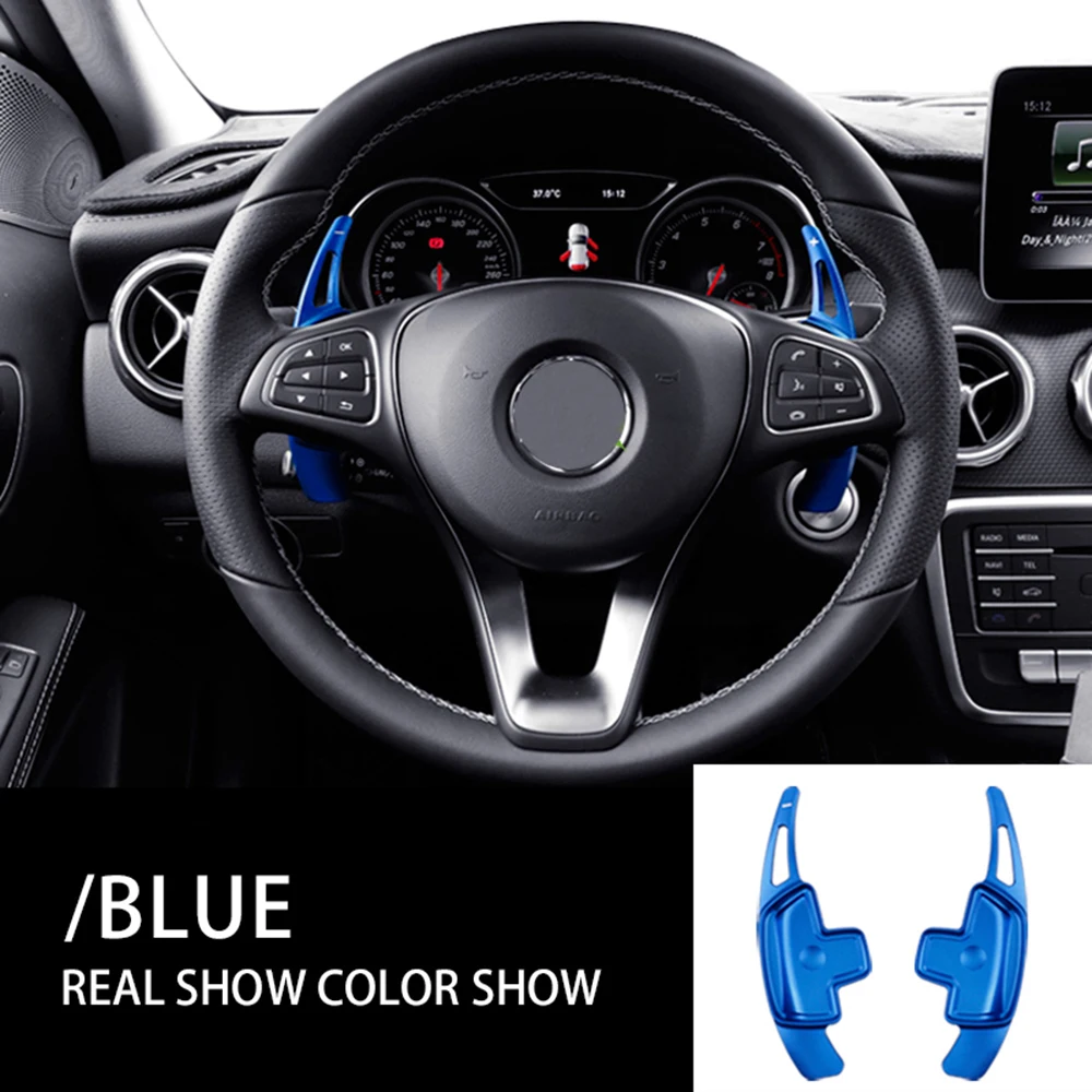 Для Mercedes Benz A B C E W205 W213 W177 C118 GLC CLS GLE Автомобильное рулевое колесо Paddle Shift Extension Shifters