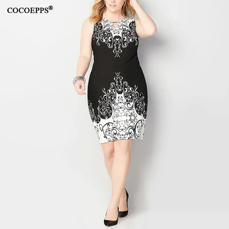 5XL 6XL 2019 Модные Винтажные женские платья новинка модное летнее платье большого