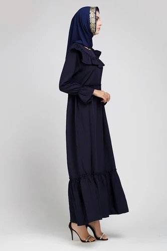2019 mAh Премиум Jubah модное Макси платье с рюшами|Женские платья| |