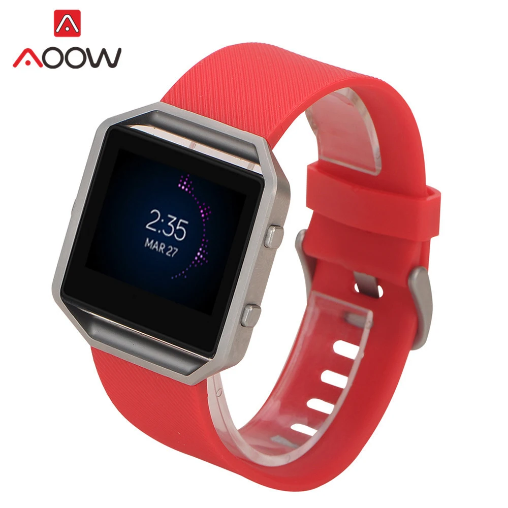 S/L силиконовый ремешок для Fitbit blaze Quick Release из мягкой резины для дайвинга, спортивный сменный Браслет, ремешок для смарт-часов