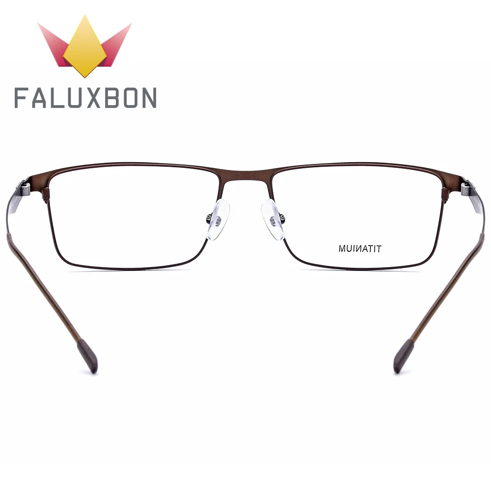 Титановый сплав прямоугольная рецептурная оправа для мужчин Ультралайт очков