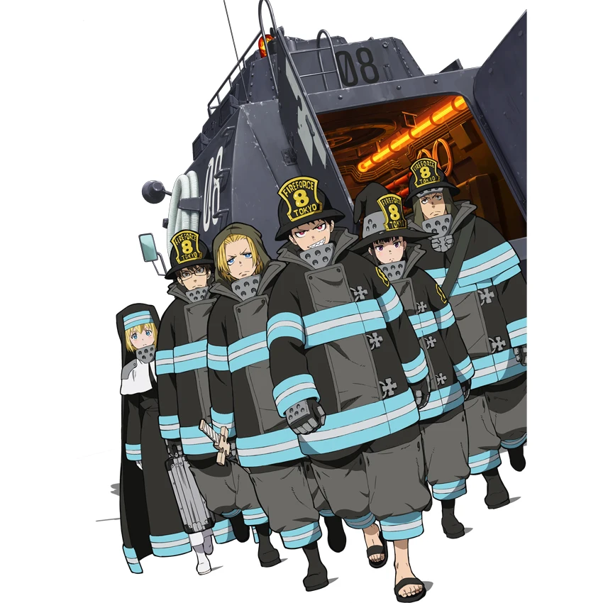 LCSP Enn no Shouboutai Shinra Kusakabe японский костюм для косплея аниме Униформа полный комплект