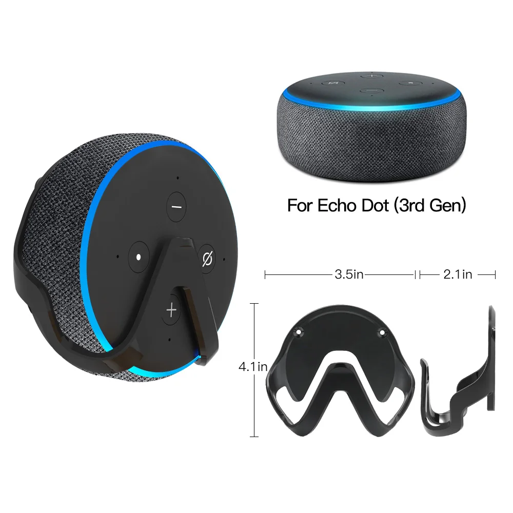 Настенная Подставка вешалка для голосовых помощников 3 го поколения Echo Dot