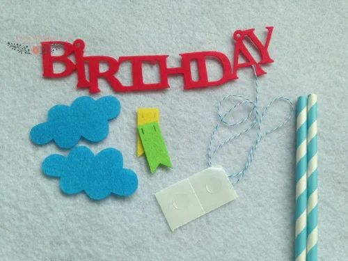 Украшение для именинного торта баннер с облаком Baby Shower событий и праздников