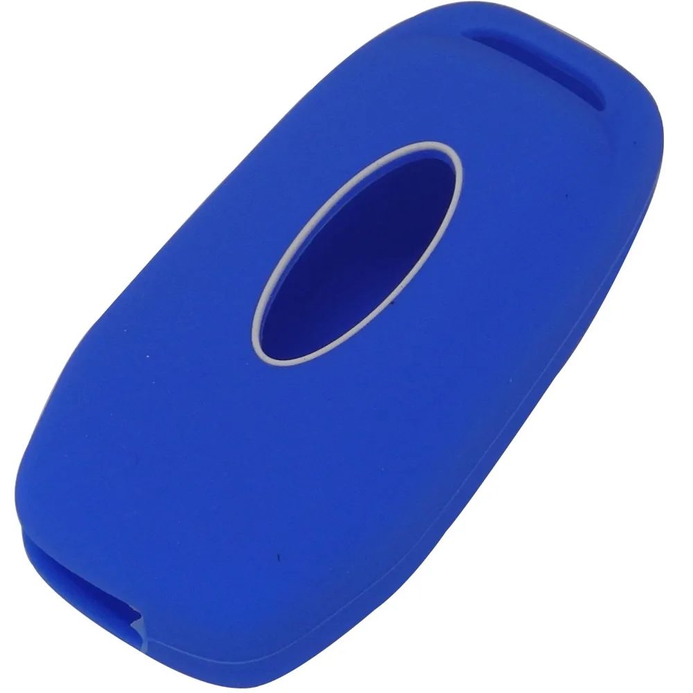 

jingyuqin 4 Buttons Silicone Folding Flip Car Key Case Cover For Ford Fusion 2013-2015 Key Shell Car-styling