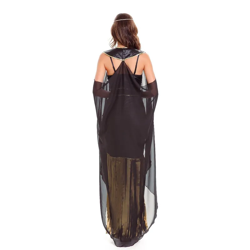 

Black Woman Greek mythology Goddess Athena Cosplay Female Halloween Cleopatra Costumes Carnival Masquerade Role play party dress