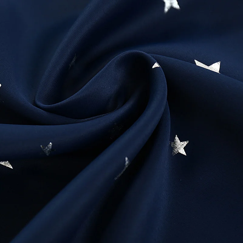 Color 5 Cloth Блестящие звезды детская ткань шторы для детей мальчик девочка спальня гостиная синий/розовый ночные шторы на заказ драпировка wp123#30 - Цвет: Color 5 Cloth