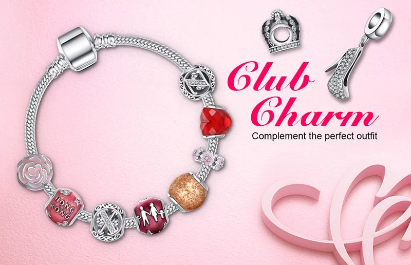 Jewelrypalace блестками обувь на высоком каблуке жемчужный браслет 925 серебро