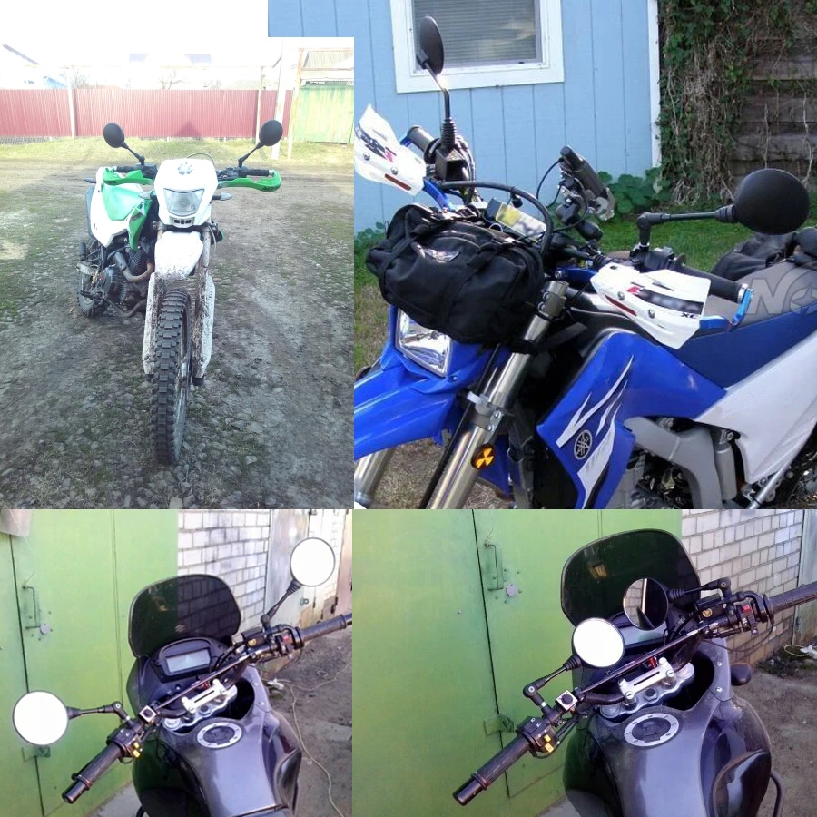 Универсальное складное зеркало для мотоцикла боковое скутера заднего вида 8 мм 10