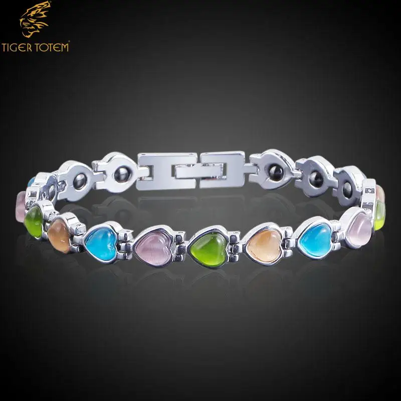 Мужские и женские браслеты модные ювелирные изделия здоровье набор Magn сердце