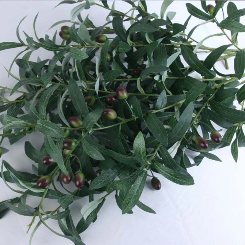 10 Olive Branches/Piece Nordic Fake Plant Wedding Decoration Plants Fausse Plante Artificial Room Decor Farmhouse | Дом и сад