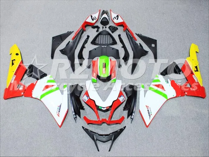 Новинка обтекатель для мотоцикла ABS Aprilia RSV4 2010 2011 2012 2013 2014 инъекция Bodywor белый