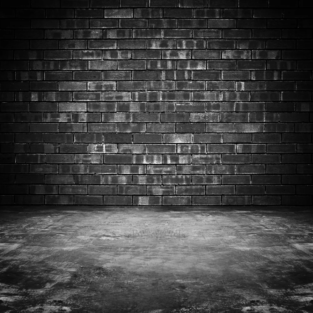 LIFE MAGIC BOX Black Brick Wall Background Backdrop Photography Woodland Party Photocall Wedding |