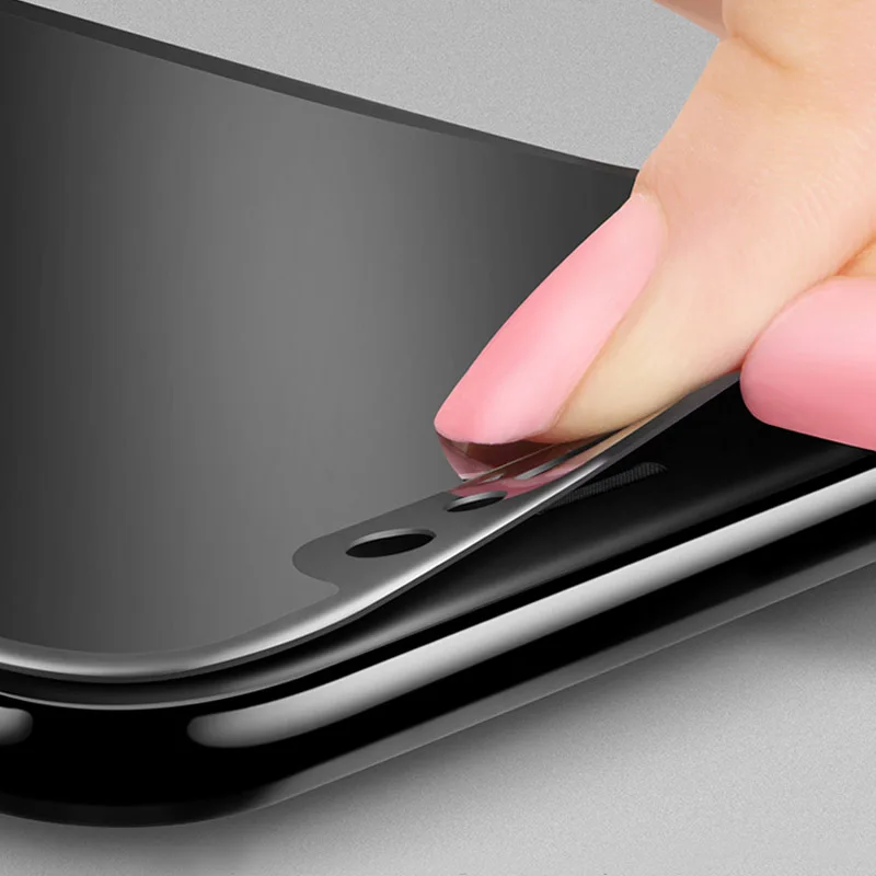 Beworlder для iphone X закаленное Стекло полное покрытие мягкий силиконовый край коробку
