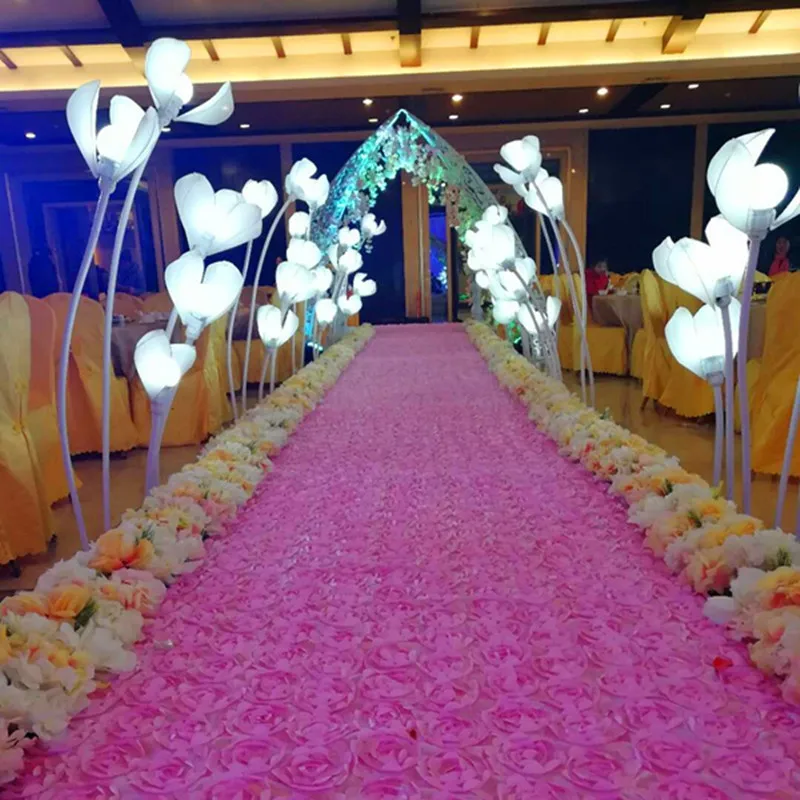 Бегунок для свадебного коридора 10 м 3D цветы атласная ткань ковер свадьбы