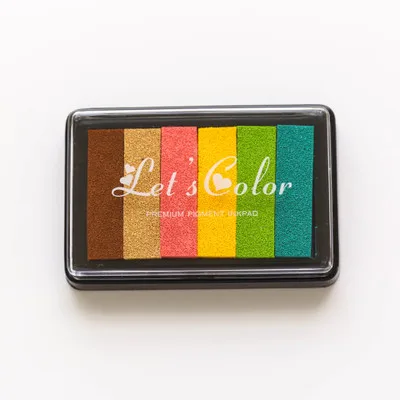 Pigment Inkpad Винтажные каваи штамп планировщика штамп для ежедневника деревянные штампы для планировщика - Цвет: Pigment Inkpad