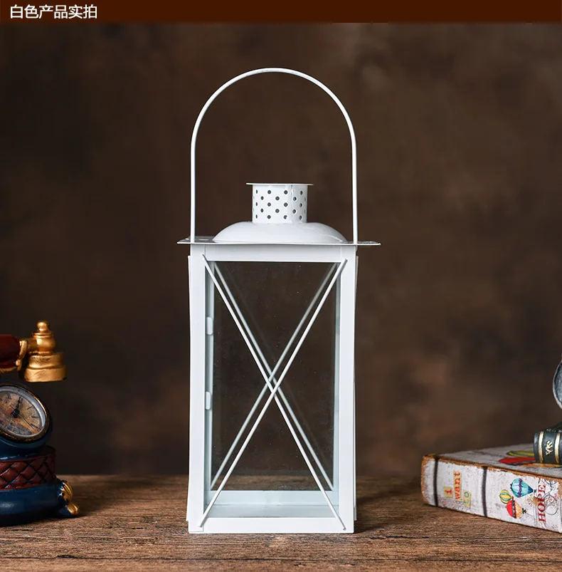 Простой портативный подсвечник в европейском стиле железный