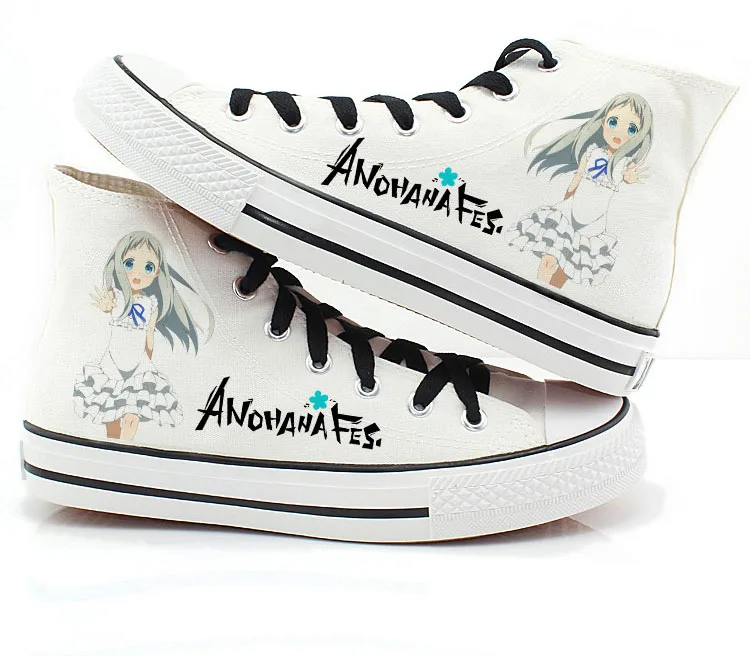 Повседневная обувь ANOHANA Yadomi Jinta Honma Meiko plimsolls студенческие парусиновые туфли на