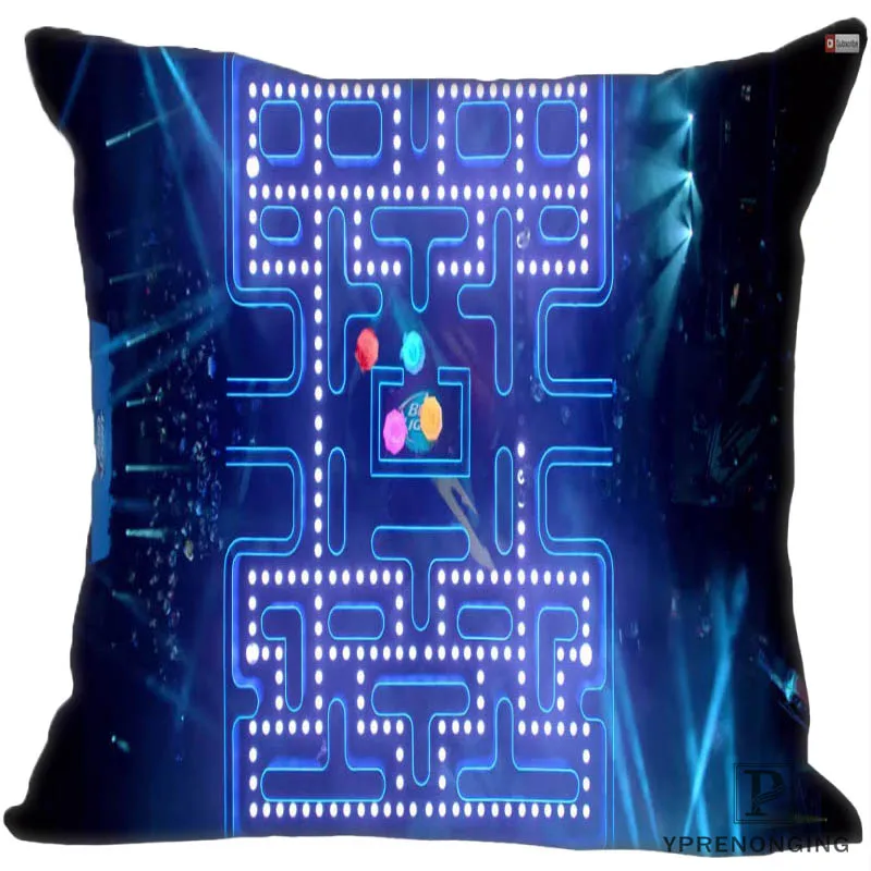 Декоративная Наволочка на заказ Pacman Championship квадратная Наволочка на молнии лучший подарок 35X35,40x40,45x45 см(одна сторона) 180516-04