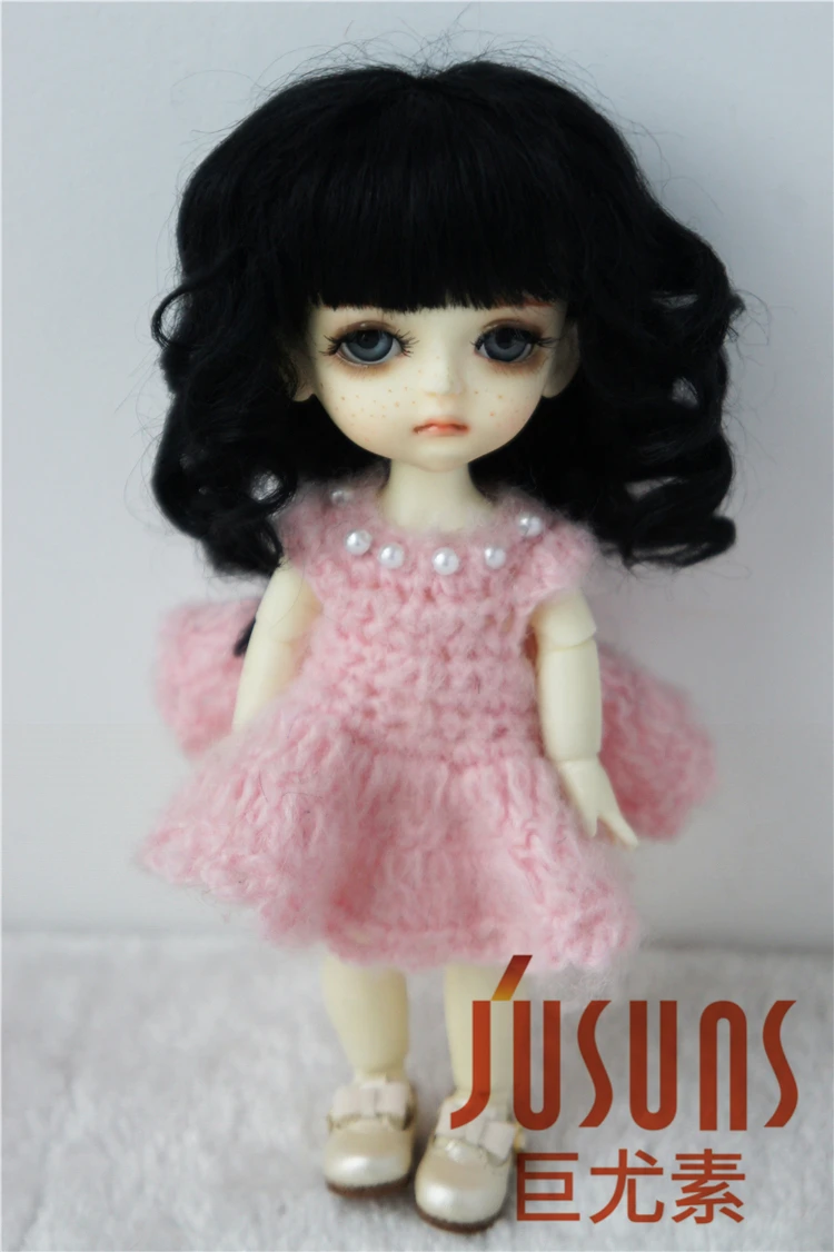 JD012 1/8 1/12 BJD милый мохеровый парик костюм для размера 3 4 дюйма 5inch5 6 дюймов модные