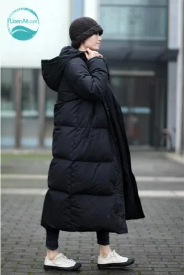 Пуховик зимний женский LinenAll классический утепленный пуховик на молнии с