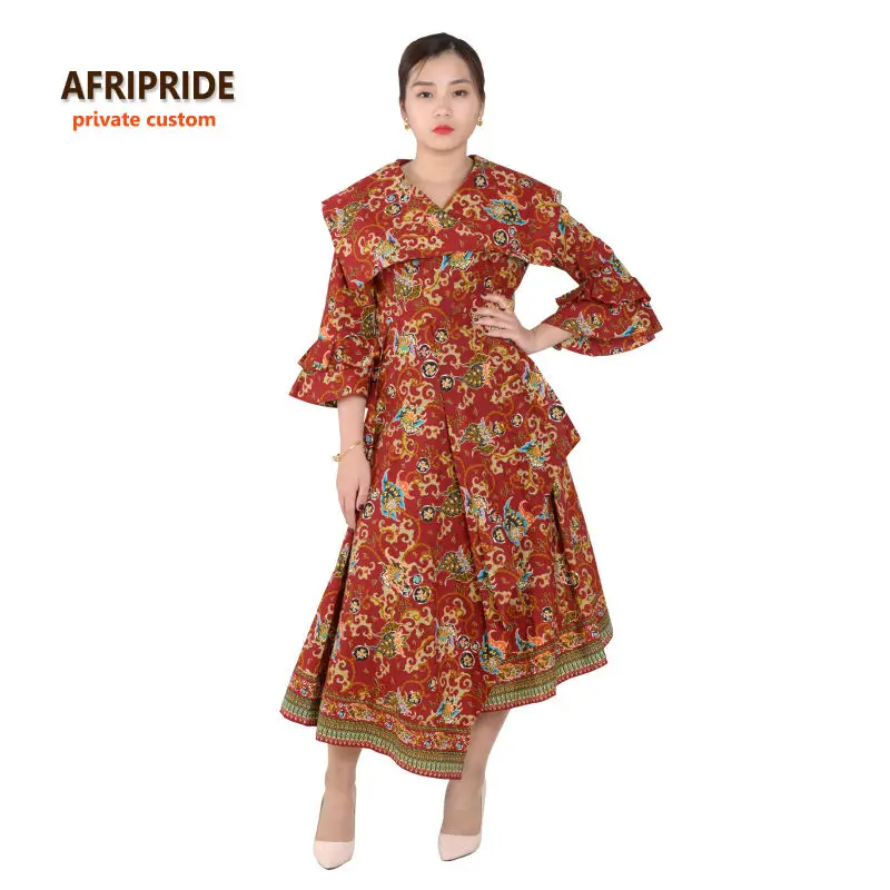 Африканские стили осенние плиссированные платья для женщин robe femmes africaine одежда
