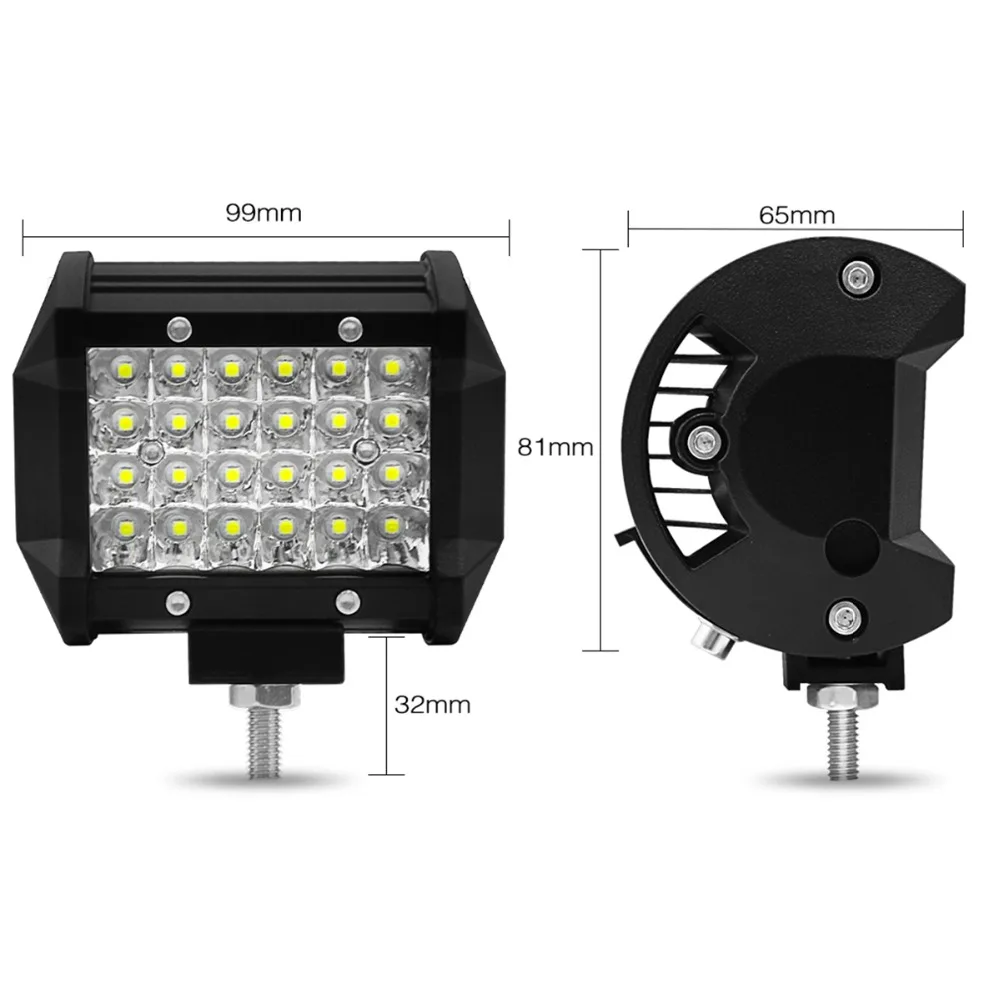 4 дюйма 72 Вт LED рабочее освещение автомобиля свет длинные фары для грузовиков